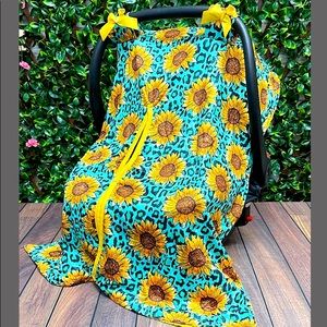 Sunflower car seat cover